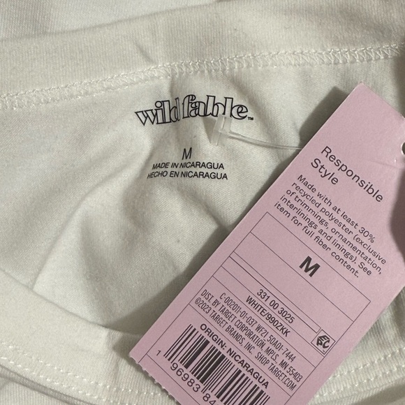 Wild Fable White Crop Top - Picture 3 of 3